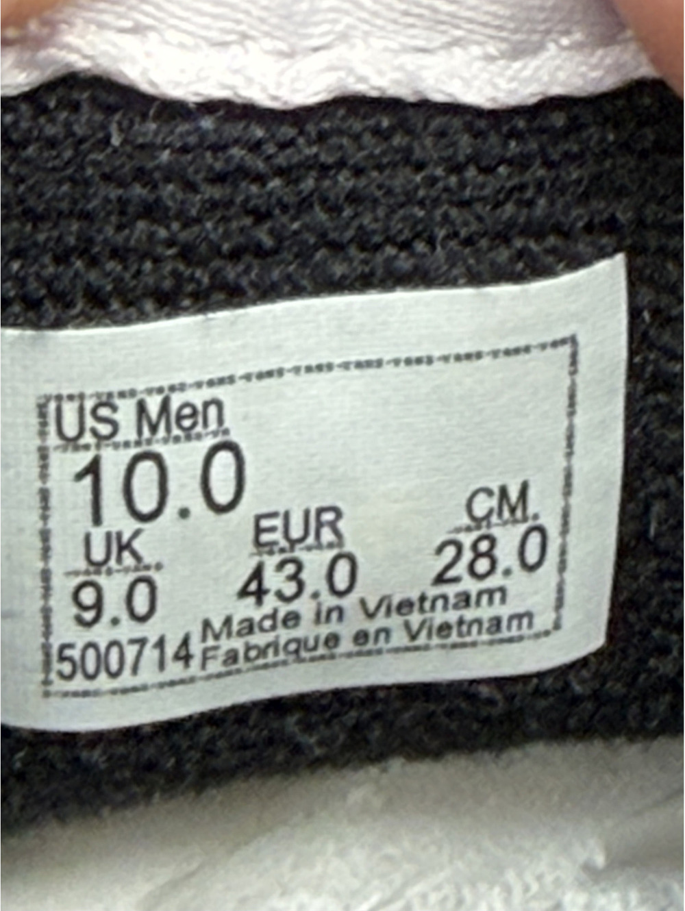 Vans Old Skool Pro Black and White Gume Suede Canvas Skate Shoes, Size 10 - Picture 7 of 8
